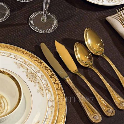 Versace Medusa cutlery in goldplated at Besteckliste